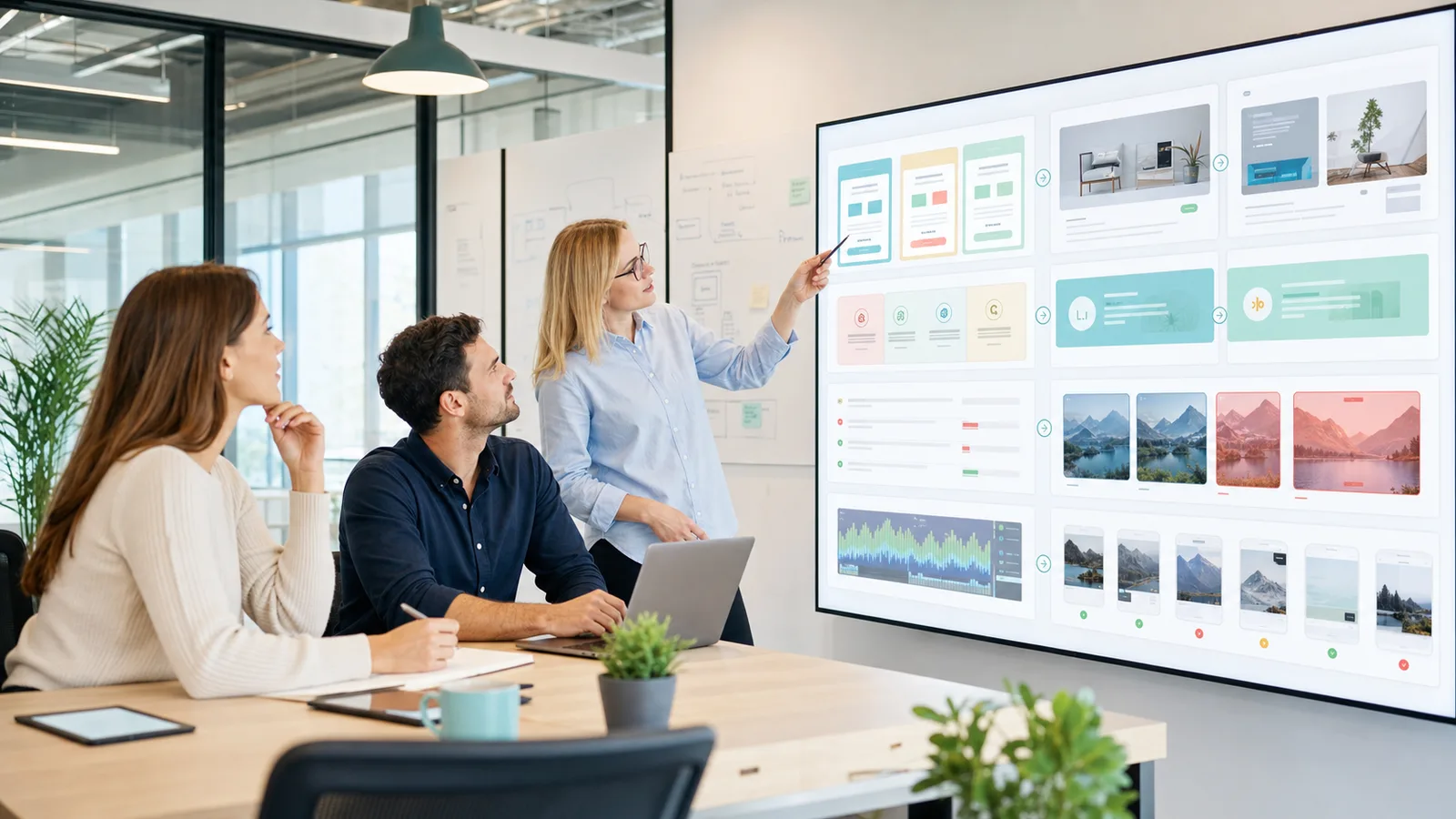 Competitive intelligence team reviewing public competitor page evidence