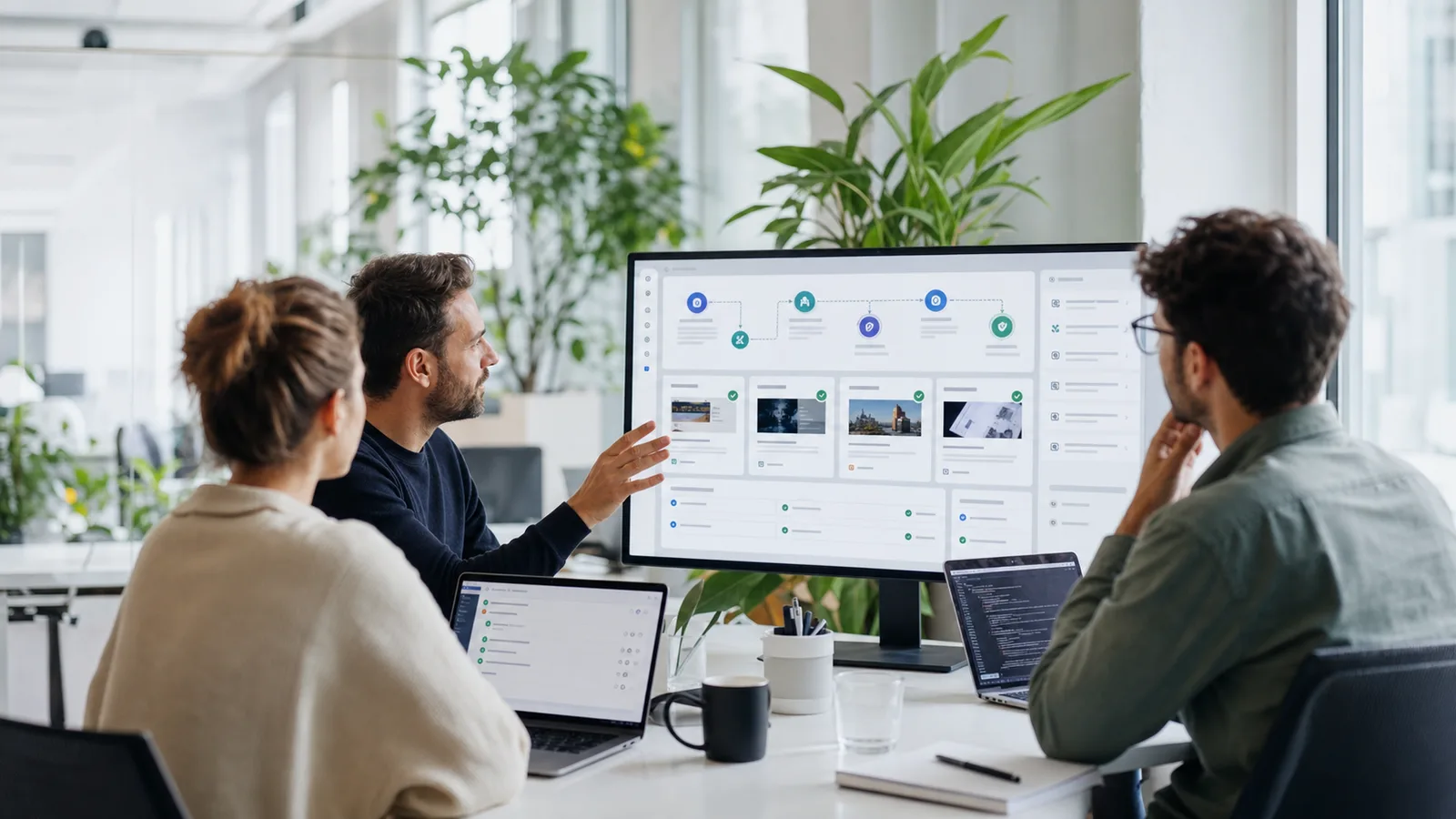Software team reviewing fresh public web evidence for AI agent workflows